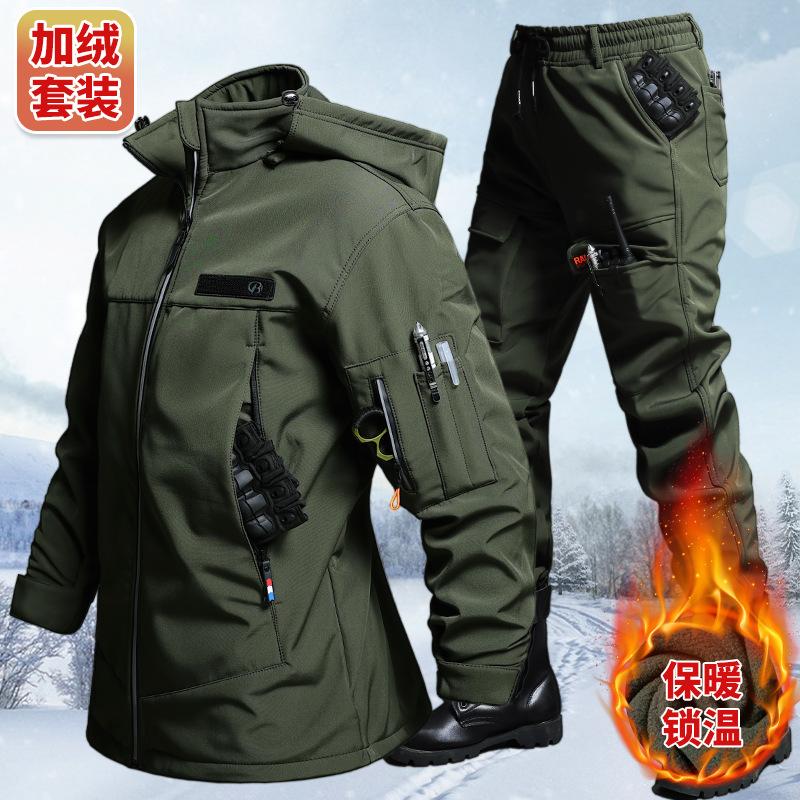ชุดเสื้อแจ็คเก็ตและกางเกงกำมะห - Winter Clothing Hiking บทวิจารณ์และราคา